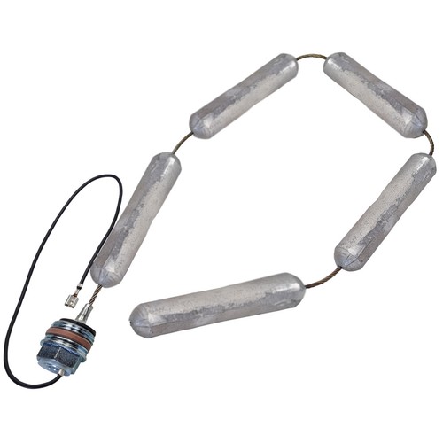 Flexible kettenanode isoliert - kettenanode,